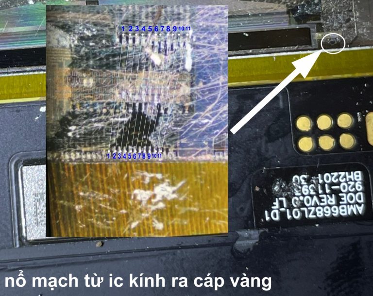 Giải pháp cứu màn iPhone 13pro max xanh trắng, chớp tắt.